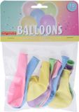 Free And Easy Ballonnen Macaron 25 cm Latex 10 Stuks Multicolor