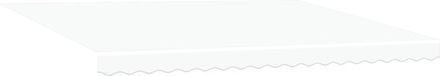vidaXL - Vervangingsdoek - zonnescherm - 4,5 x 3,5 m - Wit - Polyester