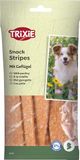 TRIXIE Snackstrepen, hondensnacks met pluimvee, zonder toegevoegde suikers, 10 snacks, 100 g