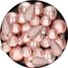 Kaemingk B.V. Décoration de Noël boules de Noël en plastique rose p âle 6-8-10 cm lot de 50 pièces