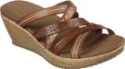Skechers Beverlee Tiger Posse Dames Sandalen - Bruin - Maat 37