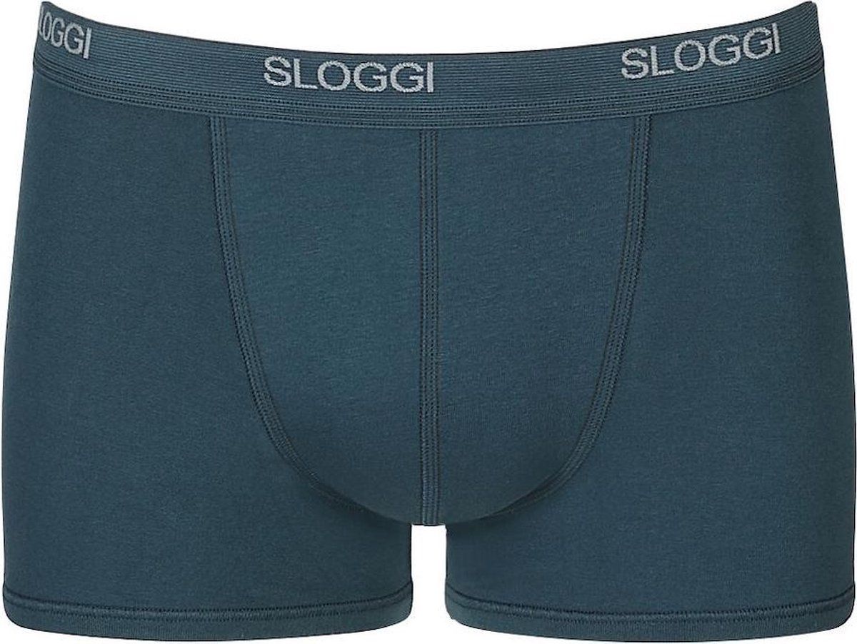 sloggi men Basic Heren Boxershort korte pijp - Night Blue - Maat XL