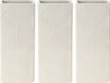 Excellent Houseware Waterverdamper radiator - 3x - wit - met relief - kunststeen - 18 cm - luchtbevochtiger