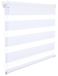 Dubbele rolgordijn - Dag- en nachtrolgordijn - Twee lagen - Lichtdempend - Stofafstotend - Bediening met koord - 90 x 220 cm - Wit
