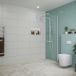 Fortifura Galeria inloopdouche - 70x200cm - helder glas - wandarm - mat wit