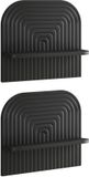 vidaXL Wandplank - Zwart - 41 x 13,5 x 37,5 cm