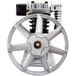 Compresseur d'air industriel bicylindre, adapté pour 2,2 kW, pression max 116 psi.