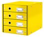 Leitz Ladekast, 4 Laden, A4, Click And Store, 60490016 - Geel