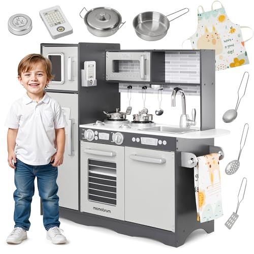 Mamabrum XL Wooden Play Kitchen - Grey