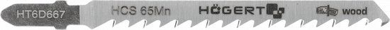 Högert Lames de scie sauteuse coupe nette 5 pièces, 100 mm 6TPI