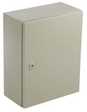 RS PRO Stalen wandbehuizing RAL 7032 IP66, HxBxD 500 mm x 400 mm x 210mm