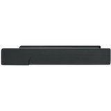 Häfele H2195 Poignée de meuble Métal étain foncé BA 64 mm Longueur 124 mm