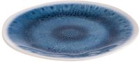 APS 84675 Bord BLUE OCEAN, Ø 26,5 cm, hoogte 2 cm, melamine, blauw/wit