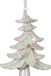 Decoris Boule de Noël arbre irisé plastique 18cm