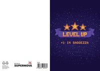 Studio Supernova Wenskaart van karton Level Up spel BA19
