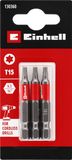 Originele Einhell Standaard Bits, 3-delig, 50 mm, T15