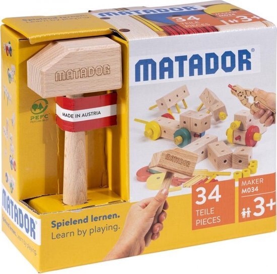 Matador Maker 34-delig - Hout