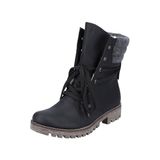 Rieker Dames 78531 korte schacht laarzen, zwart/antraciet, 39 EU