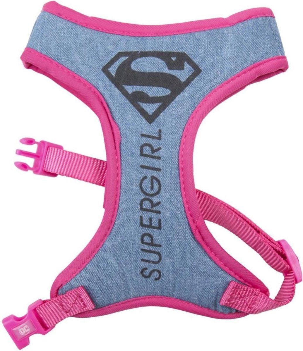 DC Supergirl Hondentuig Hondenharnas - Roze - Kunststof - 24 cm
