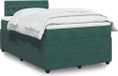 Maison Exclusive - Sommier à lattes de lit et matelas vert foncé 120x200cm velours
