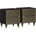 MAISON CHIC Icecat Tables De Chevet 2 Pcs-lot De 2 Table De Nuit-cabinet De Chevet 40x33x46 Cm Bois De Manguier Solide 803403