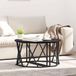 Prolenta Maison Exclusive - Salontafel, zwart, eikenhoutlook, 80 x 80 x 42 cm