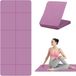 REWYTAZ Tapis de yoga pliable - Tapis de Pilates d'exercice en TPE - Tapis de sport pour Pilates - Gymnastique et sport - 183 x 61 cm - 6 mm d'épaisseur - Violet