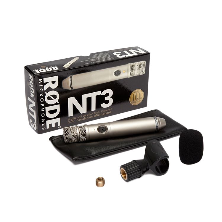 RØDE NT3 - Condenser microphone incl RM3 & WS3