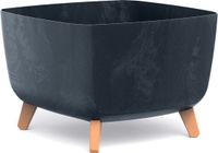 Prosperplast Bloempot Vierkant Gracia Effect 39x39x27cm Antraciet