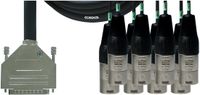 Cordial Intro Multicore D-Sub/XLRm 8-voudig, Rean stekker, 5,0m - Analoge multicore kabel