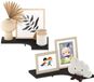 Furinno Hermite klaptafel voor wandmontage, houtsoort, espresso, L-vorm