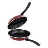 MAGEFESA Praga 1106017 omeletpan, geëmailleerd staal, voor inductie en vaatwasser, rood, diameter 20 mm