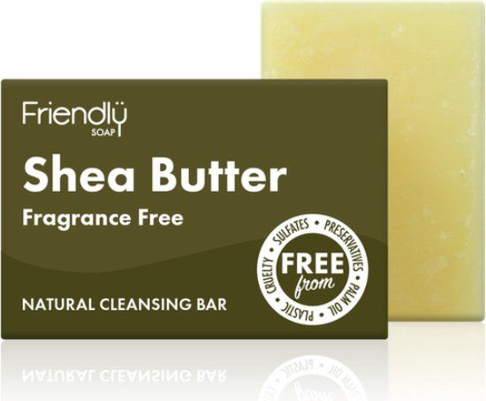 Friendly Soap Shea Butter Cleansing Bar - 95g - Natural Soap - For Dry, Sensitive & Normal Skin