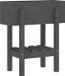 vidaXL Plantenbak 62x30x69 cm massief grenenhout grijs