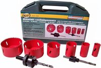 Brüder Mannesmann HSS Gatenzaagset, 8-delig - 73mm - Hout & Kunststof