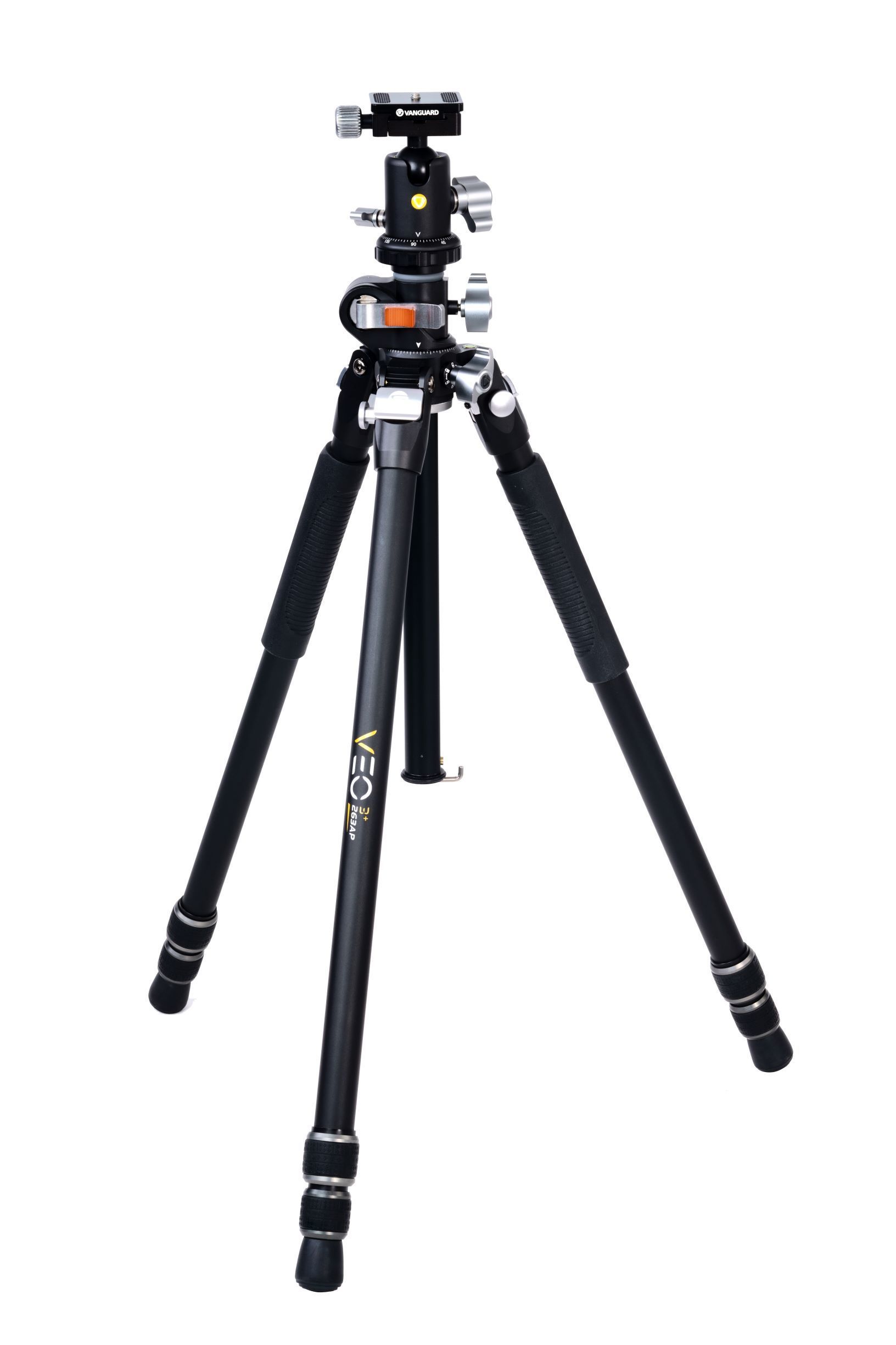 Vanguard VEO3+ 263AB Tripod - Digital/Film Camera - 15kg Max. Load - Black/Grey