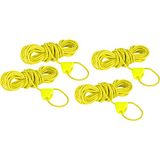 Tatonka Storm Line 2mm Reflective 4 x 4m scheerlijn, geel, 4 m