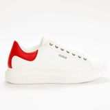 GUESS Classic logo Lage sneakers Mannen Leer Rubber Wit