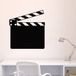 Ambiance Sticker Schoolbordsticker - uitwisbare zelfklevende muurstickers - FILMCLAPPEN - 100x90cm