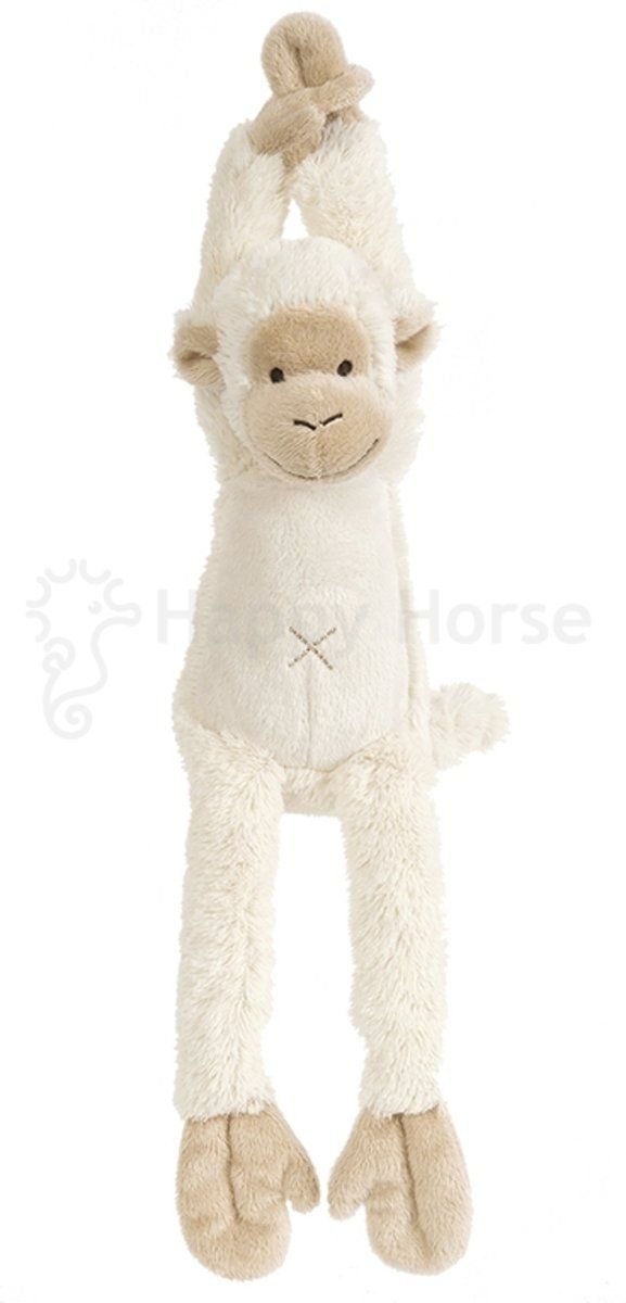 Happy Horse Aap Mickey Ivoor wit Muziekknuffel - 40 cm
