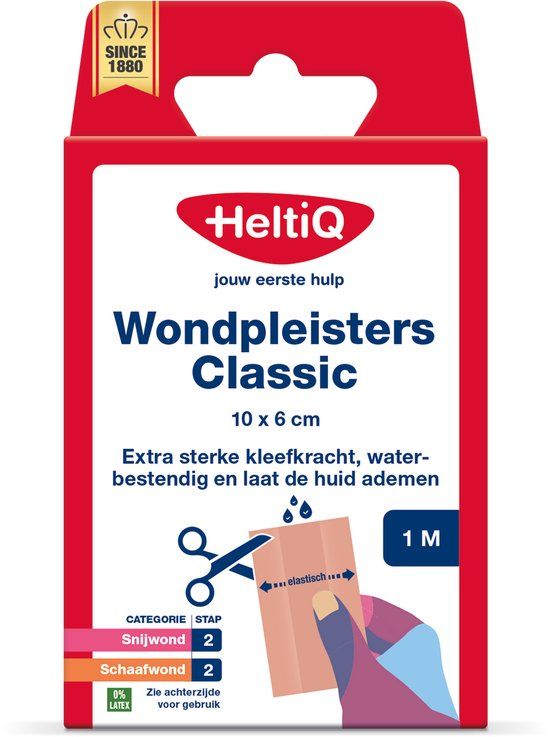 HeltiQ Wondpleister classic 10x6cm 1m 1 Stuks
