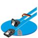 Sonero® datakabel SATA III 6 Gb/s, 0,50 m, gebogen, blauw