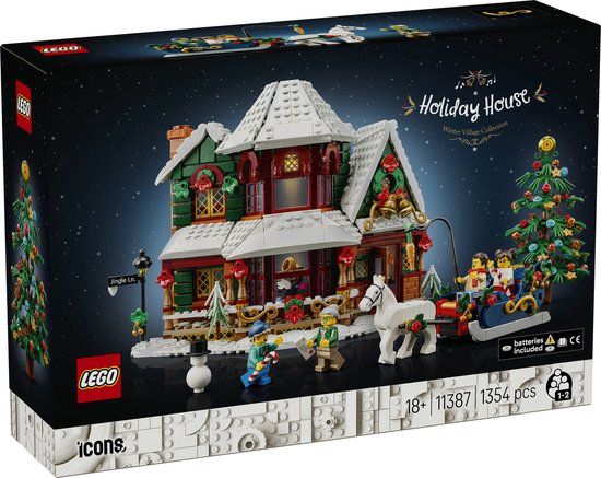 LEGO® Icons Oma's Kersthuis - Bouwset met Winterse Decoratie