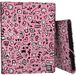 Grafoplas - Map met 3 kleppen, gevoerd karton, hardcover, folio-formaat, design I Love You, Bits&Bobs Pop Up Design, zacht, FSC-gecertificeerd, ideaal als schoolmateriaal