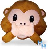 Emoji - Emoticon - Smiley - Coussin - Singe - Se taire