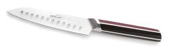 Lacor - 38223 - Santoku Elite mes, roestvrij staal, conische rand, antislip handvat, scherp en duurzaam, handreiniging, geschikt voor alle soorten vlees en vis, 18 cm
