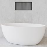Hotbath &More Inbouwnis - 30 x 60 x 10 cm - Frameless - Geborsteld Gunmetal PVD