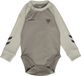 Hummel hmlMINI TRIPLE LOGO BODY L/S Kinderen Unisex Lange Mouw Katoen Ronde Hals Regular Fit VINTAGE KHAKI Maat 56