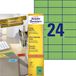 Avery Zweckform Etiketten 3450 Groen 70x37mm 2400 stuks