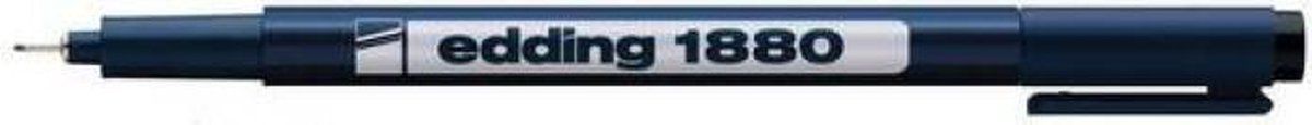 Edding 1880 Drawliner 0.7 Zwart - 10 Stuks